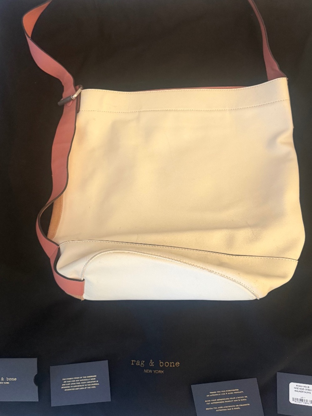 Rag & Bone Walker Sling Tote SPRING! BEAUTIFUL Two Tone $495!!